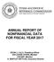 ANNUAL REPORT OF NONFINANCIAL DATA FOR FISCAL YEAR 2017