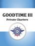 Private Charters 2018 INFORMATION