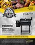 PB820FB WOOD PELLET GRILL & SMOKER IMPORTANT, READ CAREFULLY, RETAIN FOR FUTURE REFERENCE. MANUAL MUST BE READ BEFORE OPERATING!