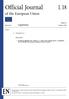 Official Journal of the European Union L 18. Legislation. Non-legislative acts. Volume January English edition. Contents REGULATIONS