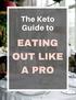 The Keto Guide TO EATING OUT LIKE A PRO