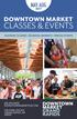 CULINARY CLASSES SEASONAL MARKETS SPECIAL EVENTS
