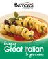 bringing Great Italian to your menu