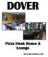 DOVER. Pizza Steak House & Lounge.