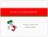 ITALIAN FAVOURITES. Emirates Snack Foods Italian Portfolio