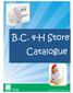 B.C. 4-H Store Catalogue