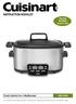 INSTRUCTION BOOKLET. Recipe Booklet Reverse Side. Cook Central 3-in-1 Multicooker