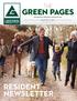 THE GREEN PAGES QUARTERLY RESIDENT NEWSLETTER. QUARTER Quarterly. Resident Newsletter
