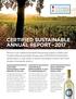 CERTIFIED SUSTAINABLE ANNUAL REPORT 2017