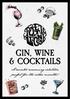 GIN, WINE & COCKTAILS. A winter warming selection perfect for the colder months!