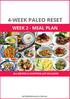 4-WEEK PALEO RESET WEEK 2 - MEAL PLAN ALL RECIPES & SHOPPING LIST INCLUDED EATDRINKPALEO.COM.AU