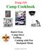 Troop 318 Camp Cookbook. Dutch Oven Camp Stove Grilling Cooking with Fire Backpack Meals