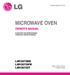 MICROWAVE OVEN OWNER S MANUAL LMV2073BB LMV2073WW LMV2073ST.   PLEASE READ THIS OWNER S MANUAL THOROUGHLY BEFORE OPERATING.