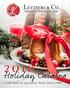 Holiday Catalog. - the best in specialty food since