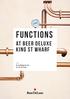 Functions at beer deluxe King St Wharf