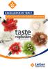 EXCELLENCE IN YEAST SPECIAL TASTE EFFECTS WITH BREWERS YEAST EXTRACTS