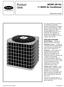 Product Data. 38CMC (60 Hz) 11 SEER Air Conditioner. Sizes 018 thru 060