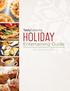 HoliDay. Entertaining Guide