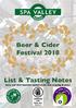 Beer & Cider Festival 2018