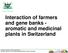 Interaction of farmers and gene banks - aromatic and medicinal plants in Switzerland