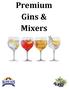 Premium Gins & Mixers