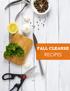 FALL CLEANSE RECIPES