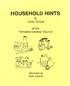 HOUSEHOLD HINTS. By Freda Hudson. of the Yamaska Literacy Council. illustrated by Beth Hudson
