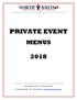 PRIVATE EVENT MENUS. Ph (702) Fax (702) ~ Regatta Dr. #106 - Las Vegas, NV-89128