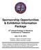 Sponsorship Opportunities & Exhibition Information Package