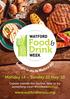 Monday 14 Sunday 20 May 18. Cuisine outside the routine, time to try something new! #EatDrinkWatford.