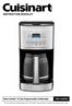 INSTRUCTION BOOKLET. Brew Central 14-Cup Programmable Coffeemaker CBC-6400PC