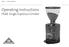 HORECA GASTRO GRINDER. Operating Instructions PEAK Single Espresso Grinder