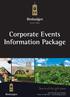 Corporate Events Information Package