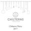 Chilterns Menu Chilterns Menu All prices are exclusive of GST