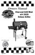 Owners Manual. Charcoal Grill Model# Deluxe Griller. Keep your receipt with this manual for Warranty. OM2929B.1. & Char-Griller / A&J Mfg.