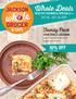 Whole Deals. Family Pack OCT OCT. 25, 2O17. VEGETABLE LASAGNA Italian-inspired, loaded with veggies and cheese! HEALTHY SAVINGS & SPECIALS >>
