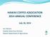 HAWAII COFFEE ASSOCIATION 2014 ANNUAL CONFERENCE