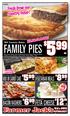 FAMILY PIES FETA CHEESE PIES PASTIES VEGETARIAN MEALS MUD OR CARROT CAKE BACON RASHERS. Fresh from our country baker! Wide Selection Available!
