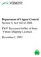 Department of Liquor Control Section 9, Act 140 of 2006 FY07 Revenues In/Out of State Vinous Shipping Licenses December 1, 2007