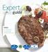 Expert. guide. Inside: Your FREE expert. guide to red meat. > Labelling guide > Cooking guide > Healthy eating tips