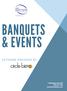BANQUETS & EVENTS. 1 Washington Circle NW