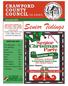 Senior Tidings CRAWFORD COUNTY COUNCIL ON AGING. December SOUTH SPRING ST. BUCYRUS, OHIO or