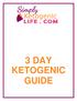 3 DAY KETOGENIC GUIDE