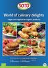 World of culinary delights