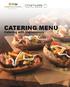 CATERING OPERATED BY. CATERING MENU Catering with Impressions