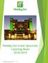 Holiday Inn Irvine Spectrum Catering Menu 2018/2019