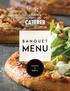 Q U E B E C PREMIER EVENT CATERER. BANQUET menu. Lunches &
