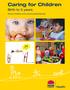 Caring for Children. Birth to 5 years. (Food, Nutrition and Learning Experiences)