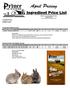 April Pricing. Featured Item Rabbit Feeds