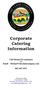 Corporate Catering Information
